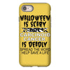 halloween is scary but carcinoid cancer is deadly spread the word help iPhone 8 Case