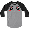 panda face 3/4 Sleeve Shirt
