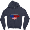america flag Zipper Hoodie