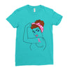 breast cancer girl power Ladies Fitted T-Shirt