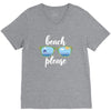 Beach Please V-Neck Tee