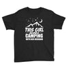 Camper Couple Girl White Youth Tee
