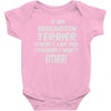 if my bedlington terrier doesn't like you i probably won't either Baby Onesie