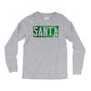 santa green glitter Long Sleeve Shirts