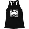 space alien qr code Racerback Tank