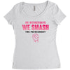 On Wednesdays We Smash The Patriarchy Women's Triblend Scoop T-shirt