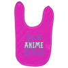 care about anime and two real people girls Baby Bibs