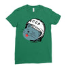 Astronaut Cat Ladies Fitted T-Shirt