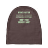 what part of binary code don't you understand Baby Beanies