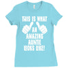 this is what an amazing auntie looks like Ladies Fitted T-Shirt