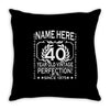 40th birthday Throw Pillow
