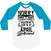 This Guy Is Taken By A Super Sexy April Girlfriend 3/4 Sleeve Shirt