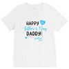 Happy First Father's Day Daddy V-Neck Tee