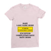Under Construction Personalize Baby Ladies Fitted T-Shirt