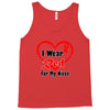 niece i wear a red heart ribbon Tank Top