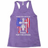 stand for the flag kneel for the cross Racerback Tank