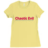 chaotic evil Ladies Fitted T-Shirt