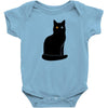 black cat Baby Bodysuit