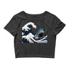 Great White Wave Shark Crop Top