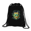 vintage frankenstein mask Drawstring Bags