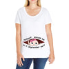 September Peeking Out Baby Girl Ladies Curvy T-Shirt
