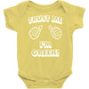 trust me i'm greek Baby Onesie