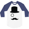 moustache gentleman 3/4 Sleeve Shirt