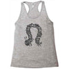 greedy caterpillar Racerback Tank