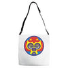 lucha libre    yellow Adjustable Strap Totes
