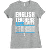 english teacher save lives Ladies Fitted T-Shirt