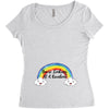 You're Looking At A Rainbow Women's Triblend Scoop T-shirt