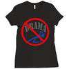 no drama Ladies Fitted T-Shirt