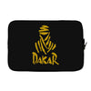 uomo dakar stampa oro moto deserto parigi africa sport Laptop sleeve