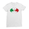 bat man mexican flag mexico logo Ladies Fitted T-Shirt
