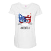 4th of July Maternity Scoop Neck T-shirt