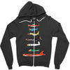 angry planes Zipper Hoodie