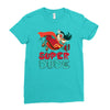 super dude Ladies Fitted T-Shirt