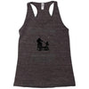 father and son riding partners for life Racerback Tank