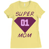 super mom 01 Ladies Fitted T-Shirt