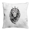 lion with crown Throw Pillow