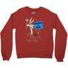looney tunes genius at work Crewneck Sweatshirt