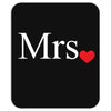 Mrs with heart dot (Mr and Mrs set) Mousepad