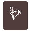 music heart rock baseball jersey Mousepad