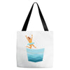 Jumping See Tote Bags