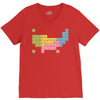 periodic table of america V-Neck Tee