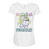unicorns are born in february cute unicorn Maternity Scoop Neck T-shirt