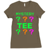 mystery tee shirt random funny cheap t shirt pop culture hipster graph Ladies Fitted T-Shirt