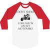 motorbike i don't snore biker's biker 3/4 Sleeve Shirt