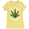 dont panic Ladies Fitted T-Shirt