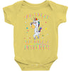 Unicorns are born in December Baby Onesie
